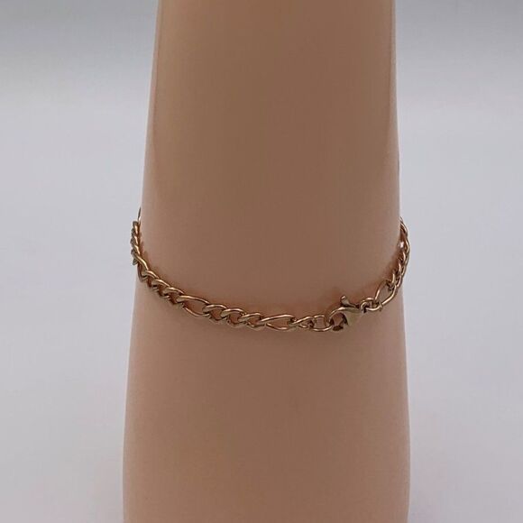Chain necklace, new, no tags, real gold over stainless, 17 in., classic, la… - Picture 9 of 16